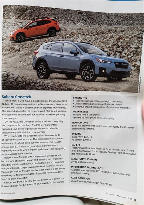 The all-new 2024 Subaru Crosstrek: Sharper exterior styling, an available 182-horsepower SUBARU BOXER® engine, Subaru Symmetrical Full-Time AWD, a bold new Onyx trim level and exciting new technology like an 11.6-inch touchscreen. ... durable and attractive upholstery, more supportive seats, and added noise reduction measures. The new …
